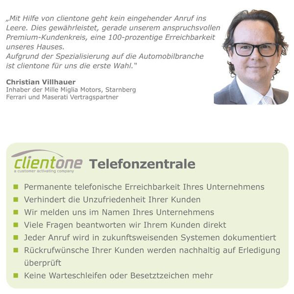 Clientone_Telefonzentrale
